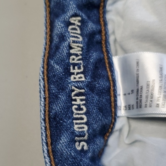AMERICAN Eagle stretch size 6 slouchy Bermuda jean shorts - Picture 7 of 8